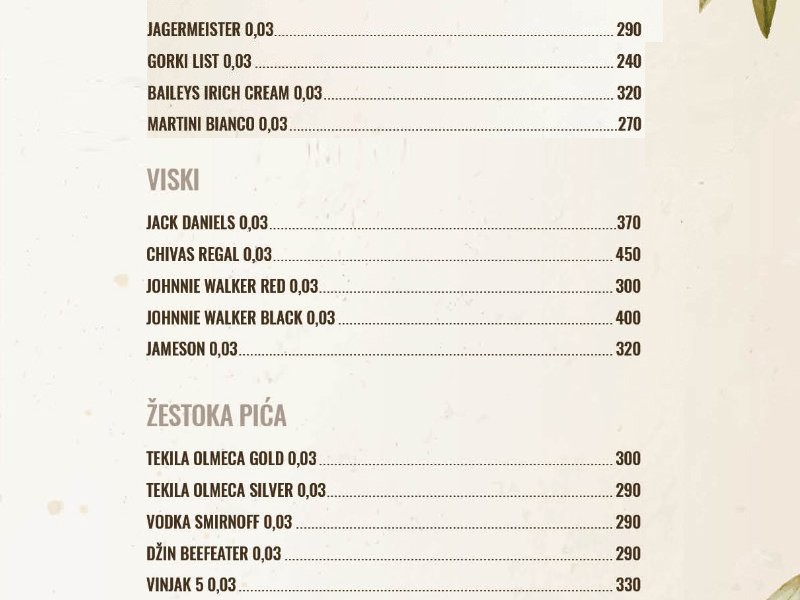 Likeri-Viski-Žestoka pića